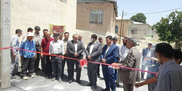 بهره برداری از پروژه آسفالت معابر روستای سفید آب