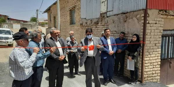 افتتاح پروژه آسفالت معابر روستای کنگران