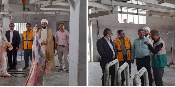 بازدید از روند انجام قربانی و تهیه بسته های گوشت برای نیازمندان