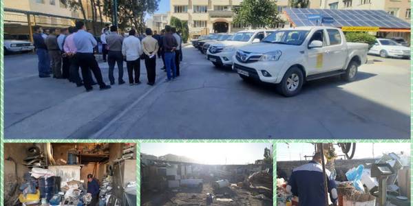 مانور ضربتی بازدید از ضایعات فروشی ها