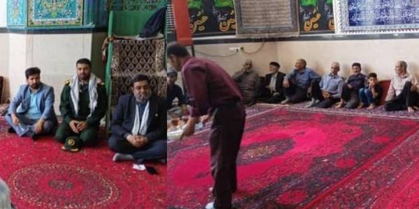 بازدید فرماندار خنداب از روستای آلودر