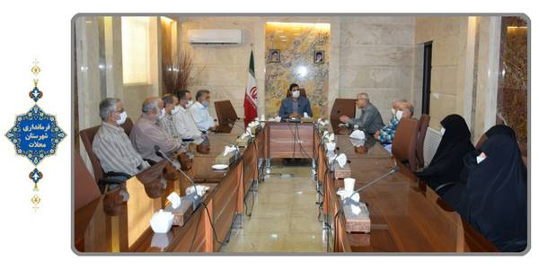 دیدار اعضای ستاد اقامه نماز جمعه با سرپرست فرمانداری