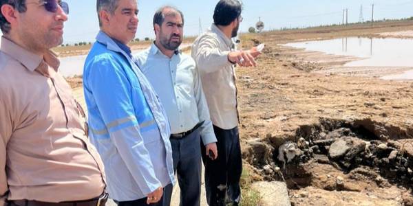 بازدید از روستای خسارت دیده آهنگران از توابع شهرستان فراهان