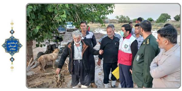 بازدید از محل وقوع سیلاب دشت نیم ور