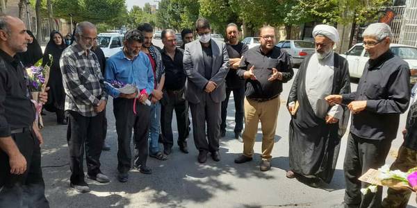 استقبال از خادمین تیم عمران موکب میثاق با شهدای شهرستان تفرش