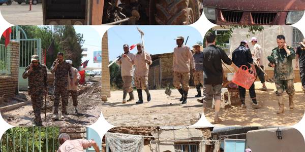 امداد رسانی گروه های جهادی در روستای آهنگران