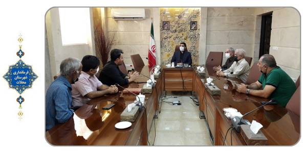 دیدار اعضای اتحادیه گل و گیاه ارغوان با سرپرست فرمانداری شهرستان محلات