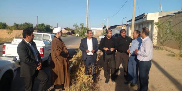 بازدید از اجرای طرح بهارستان در روستای شیرین آباد