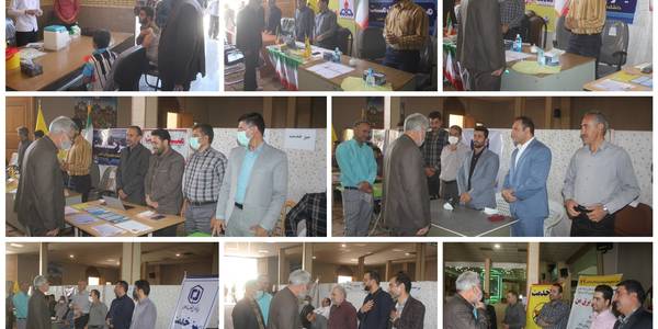 میز خدمت فرمانداری و ادارات شهرستان در محل مصلی امام خمینی (ره) خمین برپا شد