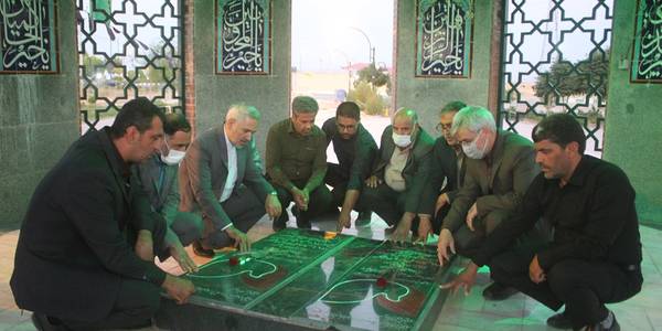 قبور مطهر شهدای گمنام شهر قورچی باشی گلباران شد