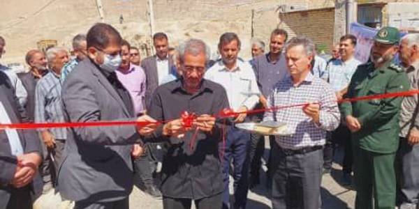 افتتاح طرح زیر سازی و آسفالت روستای زرجین