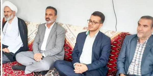 دیدار با مادر شهیدان  والامقام کاشی در شهر پرندک