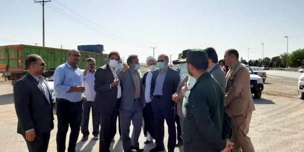 بازدید از پل زیرگذر و ورودی شهر پرندک.