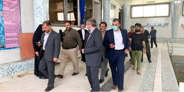 بازدید از استخر شهر مامونیه