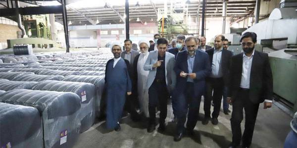 بازدید و بررسی میدانی شرکت‌های تولیدکننده الیاف مصنوعی در شهرک صنعتی دلیجان