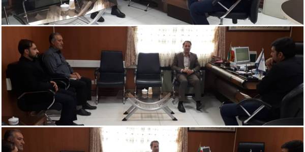 دیدار عباسی مدیرکل پست با هادی فرماندارشهرستان اراک