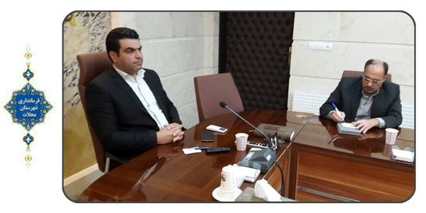 جلسه هماهنگی مشاور طرح سیلاب  اب های روان شهر نیم ور