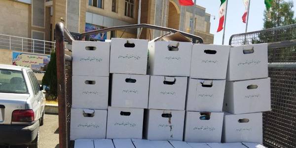 توزیع کمک های لبنی بنیاد علوی در بین نیازمندان