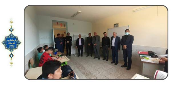 بازدید علیرضا ملک جانی از مدرسه ایثار