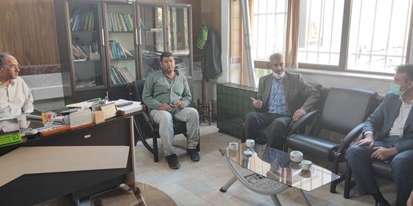 جلسه اصلاح پل ورودی روستای امیر آباد اراضی