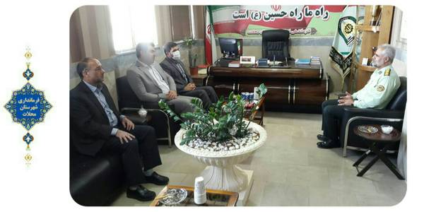 حضور سرپرست فرمانداری در ستاد فرماندهی انتظامی شهرستان محلات