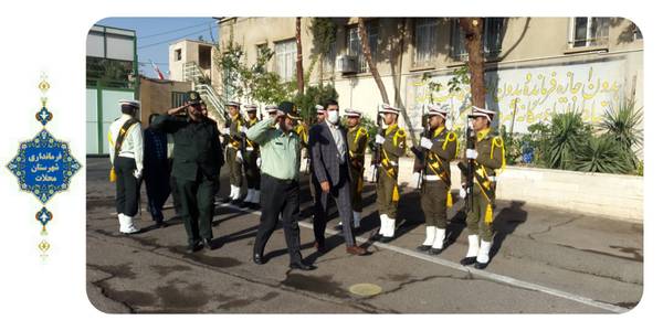 صبحگاه مشترک نیروهای نظامی شهرستان محلات