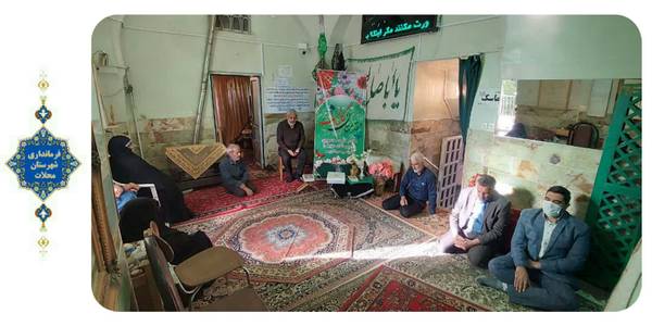 غبارروبی ضریح مطهر امامزاده عبدالله (س)