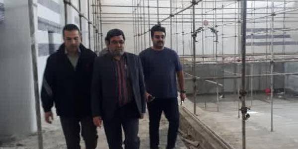 بازدید فرماندار از پروژه تکمیل استخر دانش آموزی