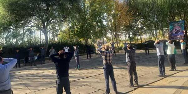 "حضور فرماندارخنداب دربرنامه ورزش صبحگاهی"