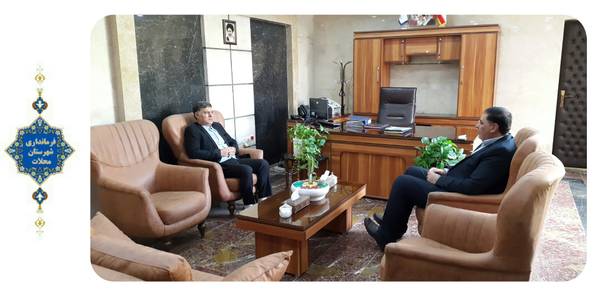 دیدار قمری از فرمانداران سابق شهرستان محلات با سرپرست فرمانداری