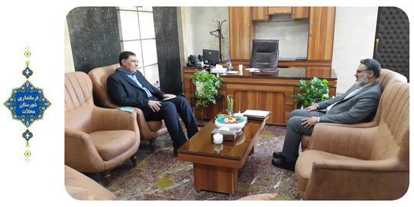 دیدار رئیس اداره صمت با علی ساعدی
