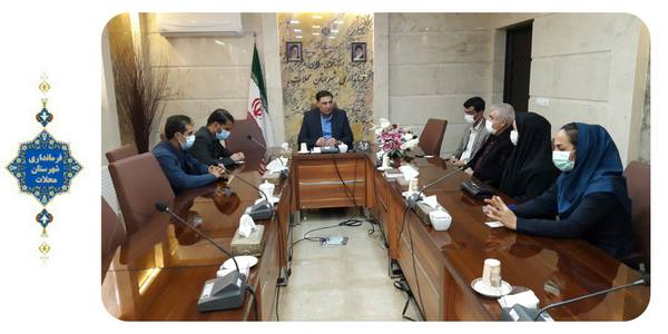 دیدار شهردار و اعضای شورای اسلامی شهر نیم ور با علی ساعدی