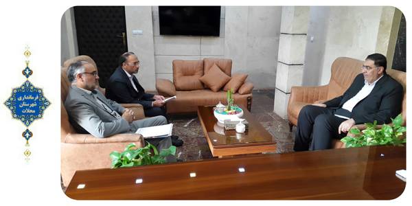 دیدار مدیر بنیاد مسکن انقلاب اسلامی شهرستان محلات با سرپرست فرمانداری