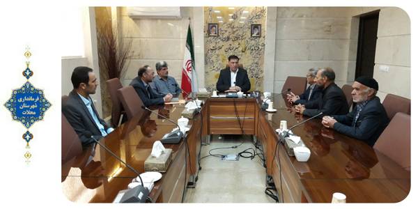 ملاقات اعضای شورای بخش مرکزی محلات با سرپرست فرمانداری