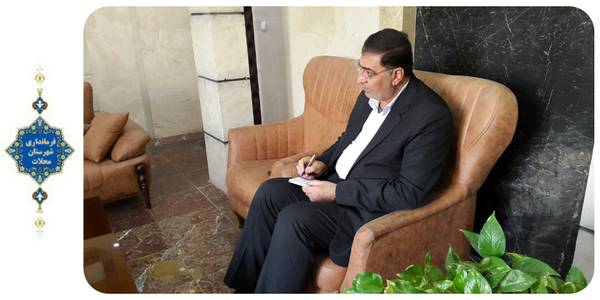 دیدار اعضای هیئت مدیره شرکت تعاونی گل و گیاه ارغوان با سرپرست فرمانداری