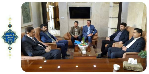 دیدار مدیر درمان تامین اجتماعی استان با مهندس ساعدی