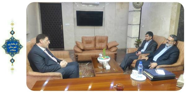 دیدار روسای اتاق اصناف و  اداره صنعت معدن و تجارت شهرستان محلات با مهندس ساعدی