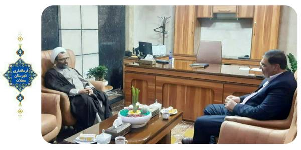 جلسه هم اندیشی دکتر سلیمی نماینده مجلس و مهندس ساعدی یرپرست فرمانداری محلات