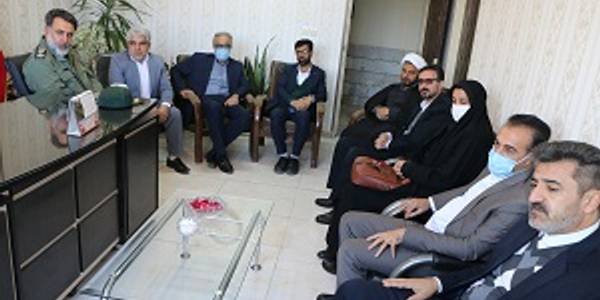 دیدار فرماندار شهرستان شازند با فرمانده ناحیه مقاومت بسیج شهرستان