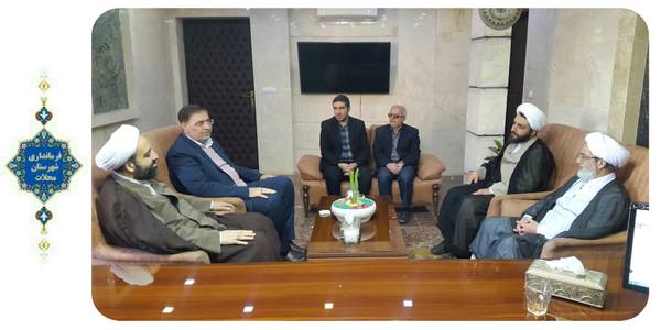 دیدار مسئول نمایندگی شورای سیاستگذاری ائمه جمعه استان با مهندس ساعدی