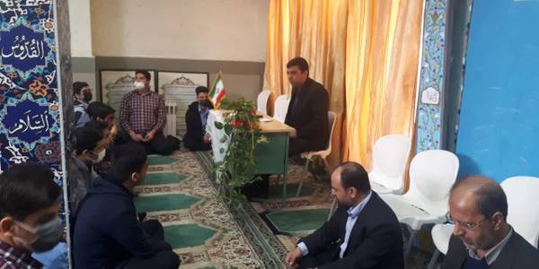 حضور فرماندار اراک در دبیرستان فرهنگ اراک