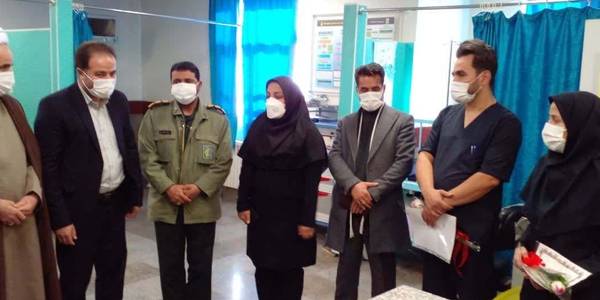 بازدید فرماندار از بیمارستان مهر شهرستان خنداب و مرکز درمانی و جامع سلامت شهر جاورسیان