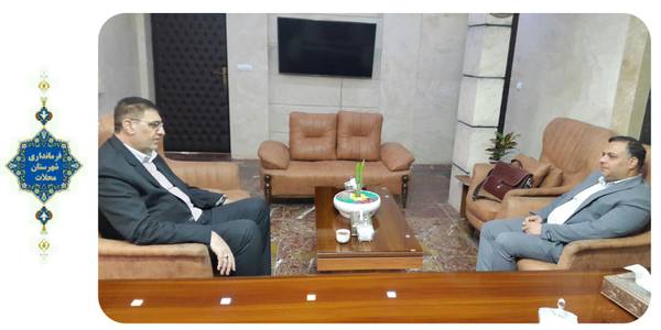 دیدار سرپرست مرکز آموزش عالی محلات با مهندس ساعدی