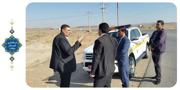 بررسی میدانی برخی نقاط حادثه خیز جاده های شهرستان محلات