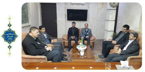 دیدار مدیرکل امور اجتماعی و فرهنگی استانداری با مهندس ساعدی