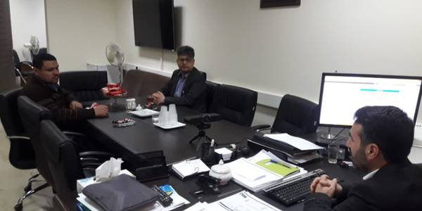 نشست مدیر فناوری اطلاعات، امنیت فضای مجازی و شبکه دولت استانداری با رئیس مرکز آپا دانشگاه اراک