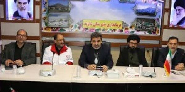 دیدار و نشست فرماندار شهرستان شازند با مدیرعامل جمعیت هلال احمر استان مرکزی