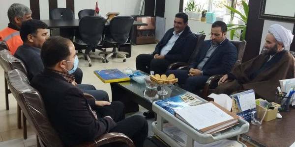 "بازدید فرماندار خنداب از اداره راهداری "