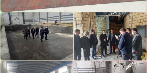 بازدید فرماندار از پروژه استخر شنای دانش آموزی