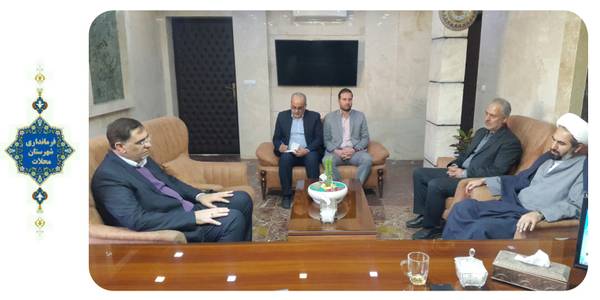 دیدار رییس هیات نظارت بر انتخابات استان مرکزی با مهندس ساعدی